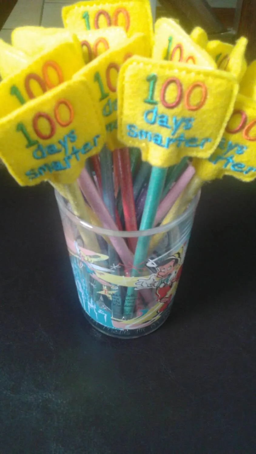 100 Days of School Classroom Party Favor - 100th day of school teacher gift - Pencil Toppers - 100 Days Celebration - Non Food Treat