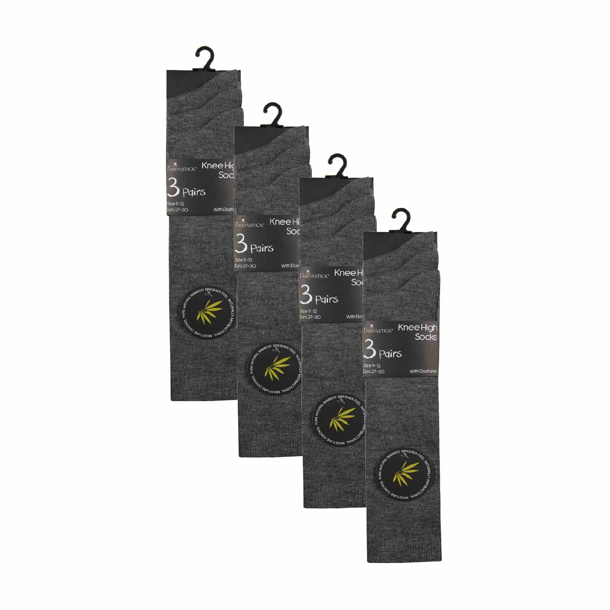 12 Pack Girls Soft Breathable Knee High Bamboo Socks