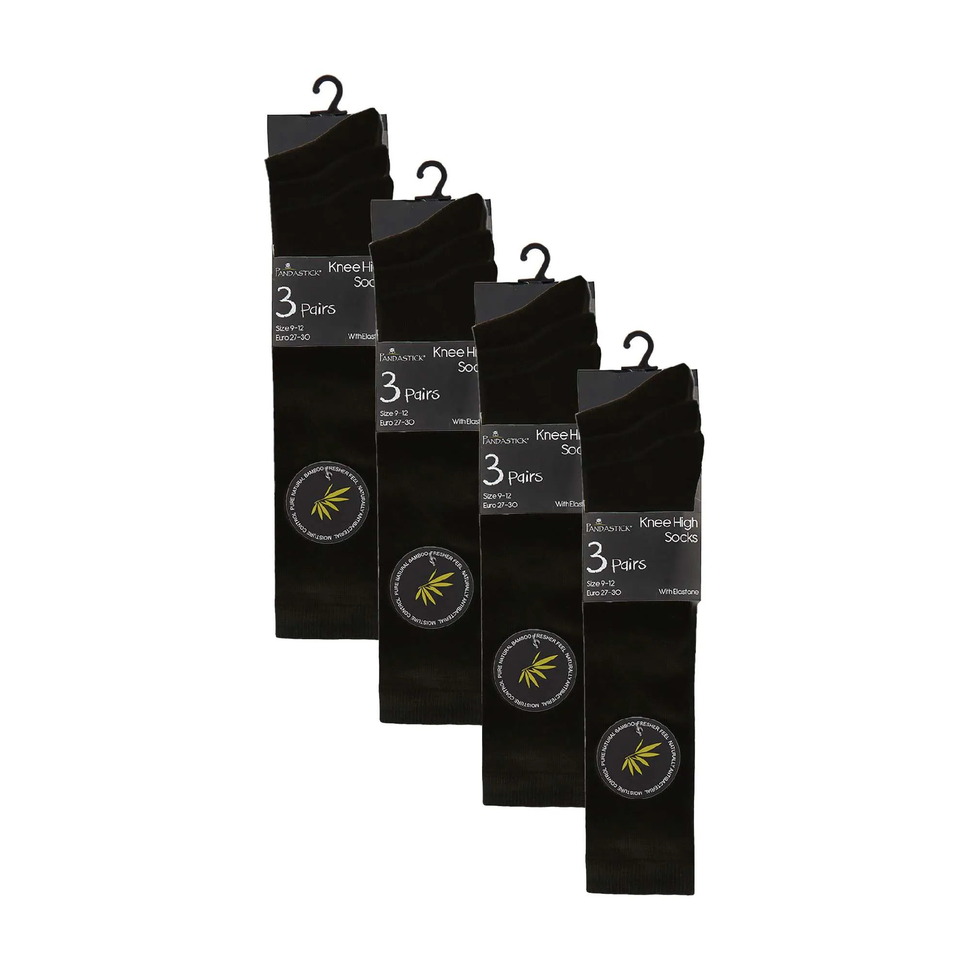 12 Pack Girls Soft Breathable Knee High Bamboo Socks