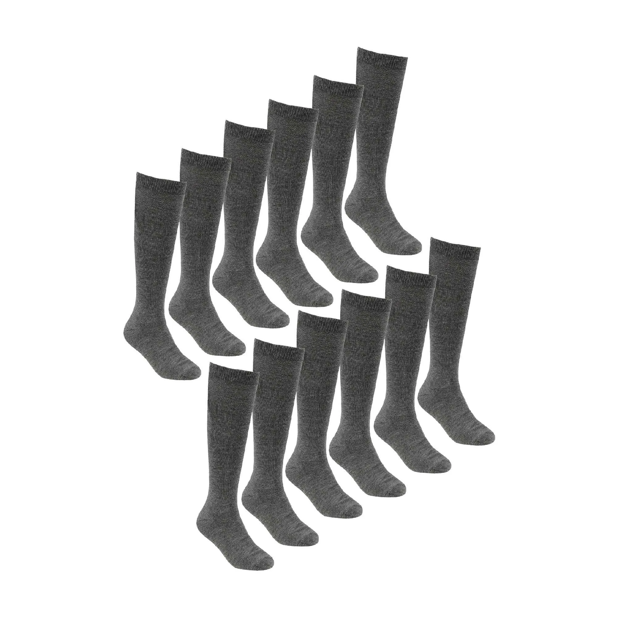 12 Pack Girls Soft Breathable Knee High Bamboo Socks