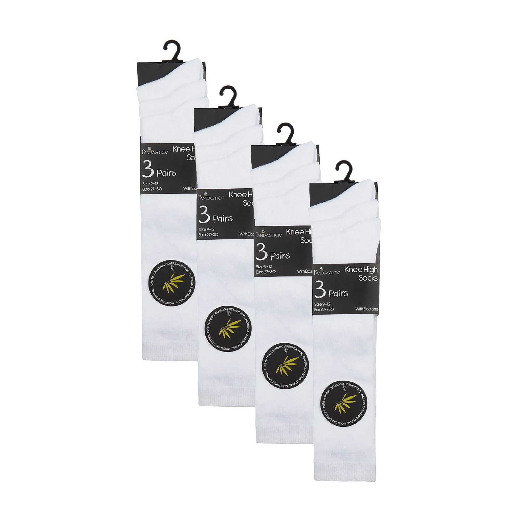 12 Pack Girls Soft Breathable Knee High Bamboo Socks