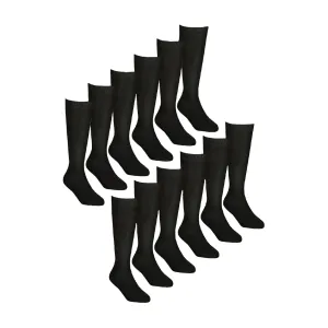 12 Pack Girls Soft Breathable Knee High Bamboo Socks