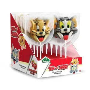 12pk Tom & Jerry Marshmallow Pops 45g