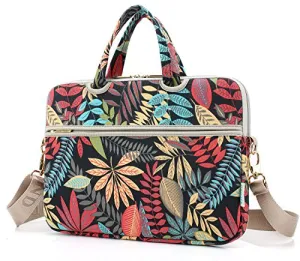 14 Inch 14.1 Inch Laptop Forest series Black Messenger Bag Case Sleeve