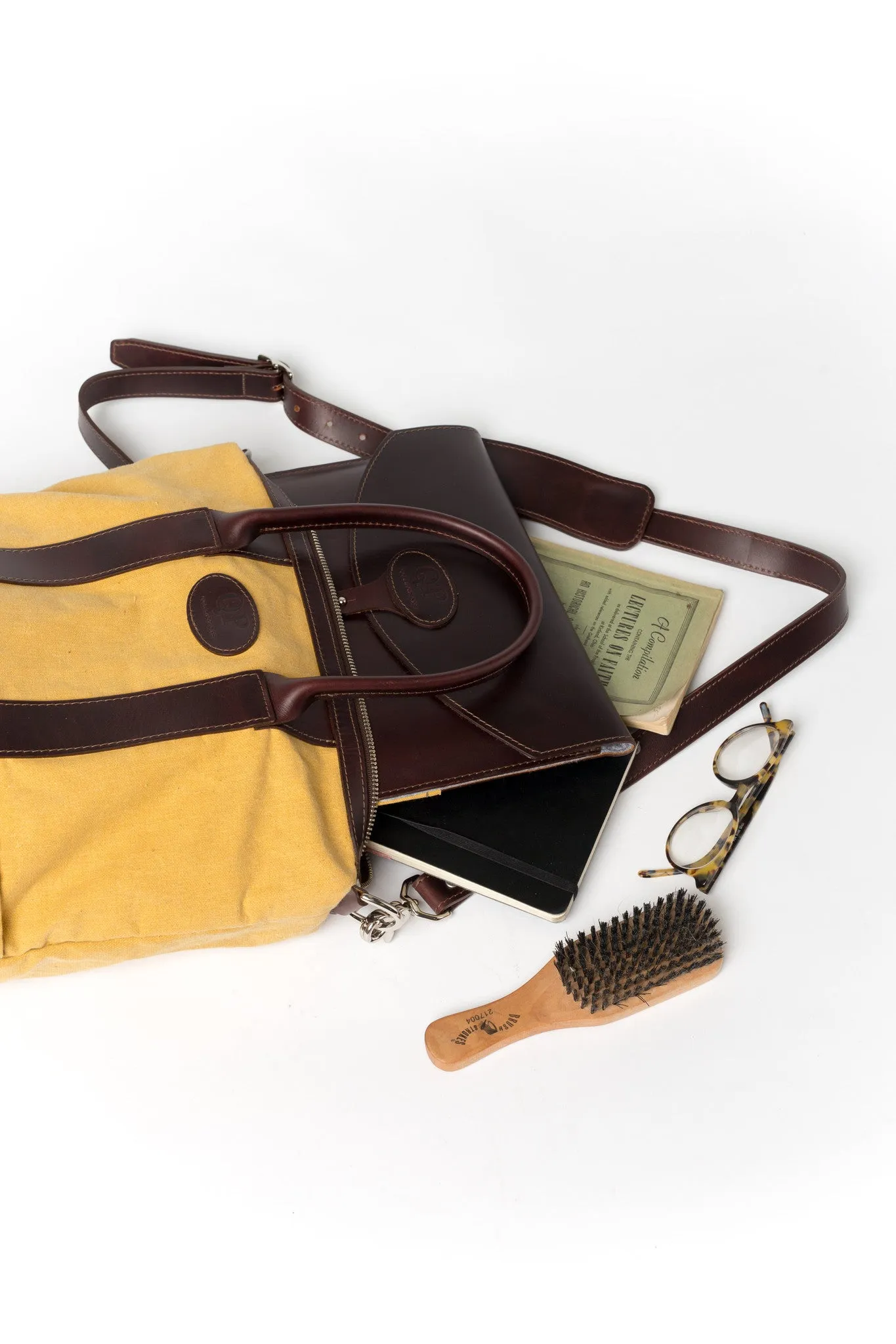 15" Laptop Case - Brown and Yellow - Monogram