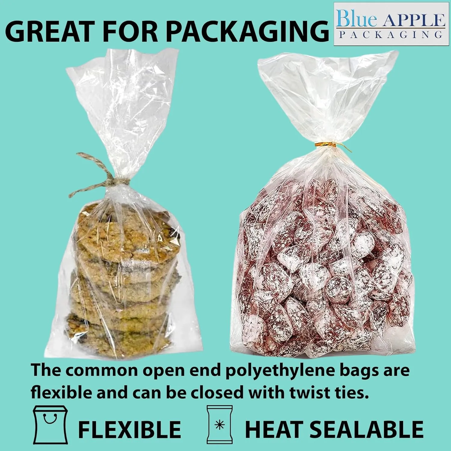15X9X32 inches Gusseted Poly Bags Clear 1.5 Mil Low Density LDPE