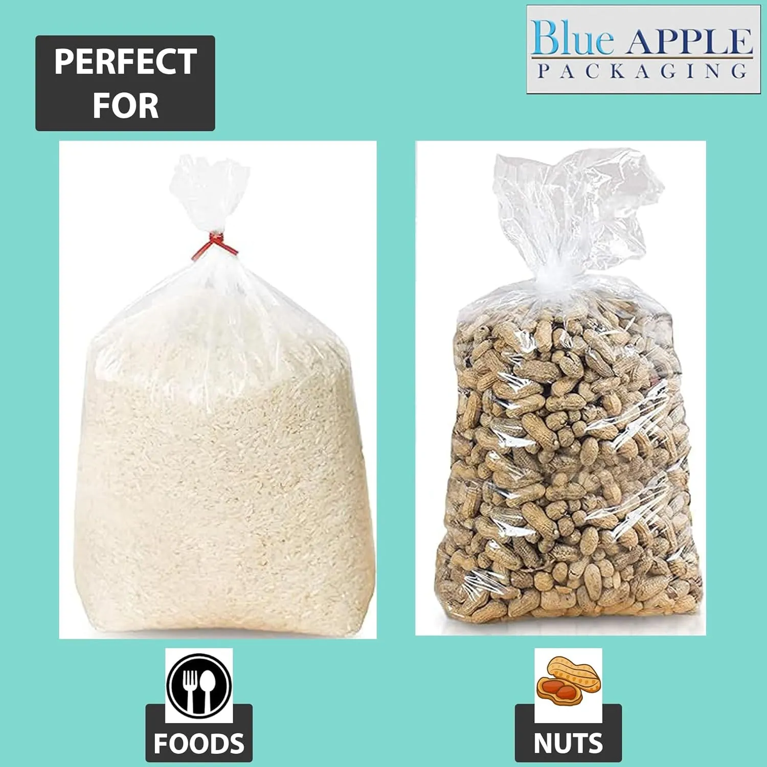 15X9X32 inches Gusseted Poly Bags Clear 1.5 Mil Low Density LDPE