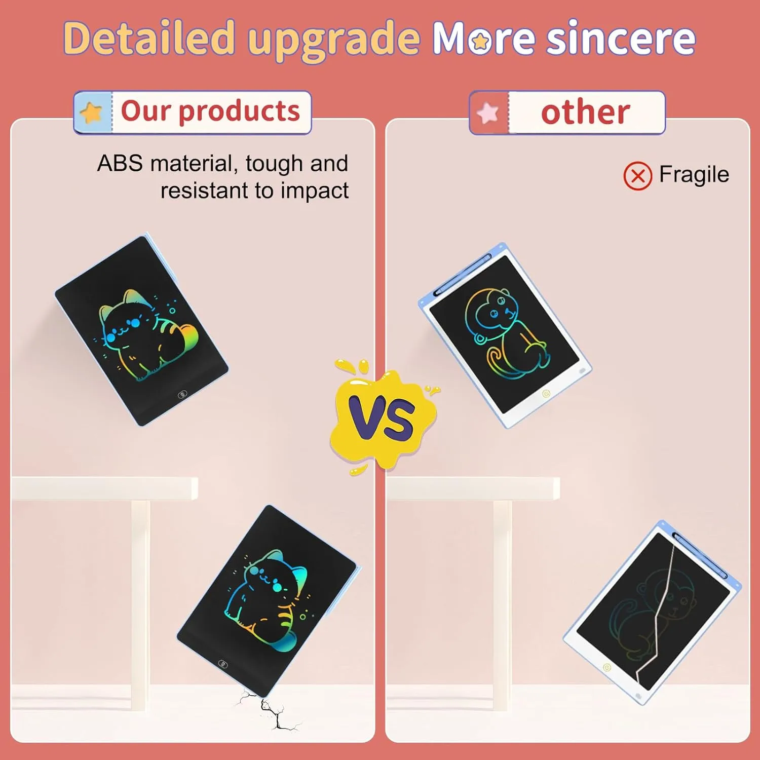16 LCD Writing Tablet Colorful Drawing Board Toy Gifts for Kids 3 4 5 6 7 8 