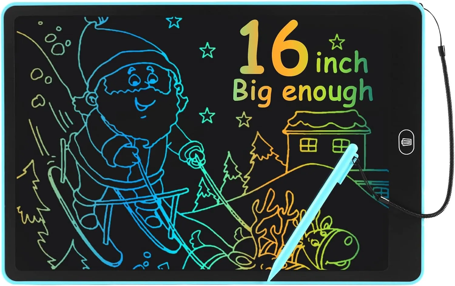 16 LCD Writing Tablet Colorful Drawing Board Toy Gifts for Kids 3 4 5 6 7 8 