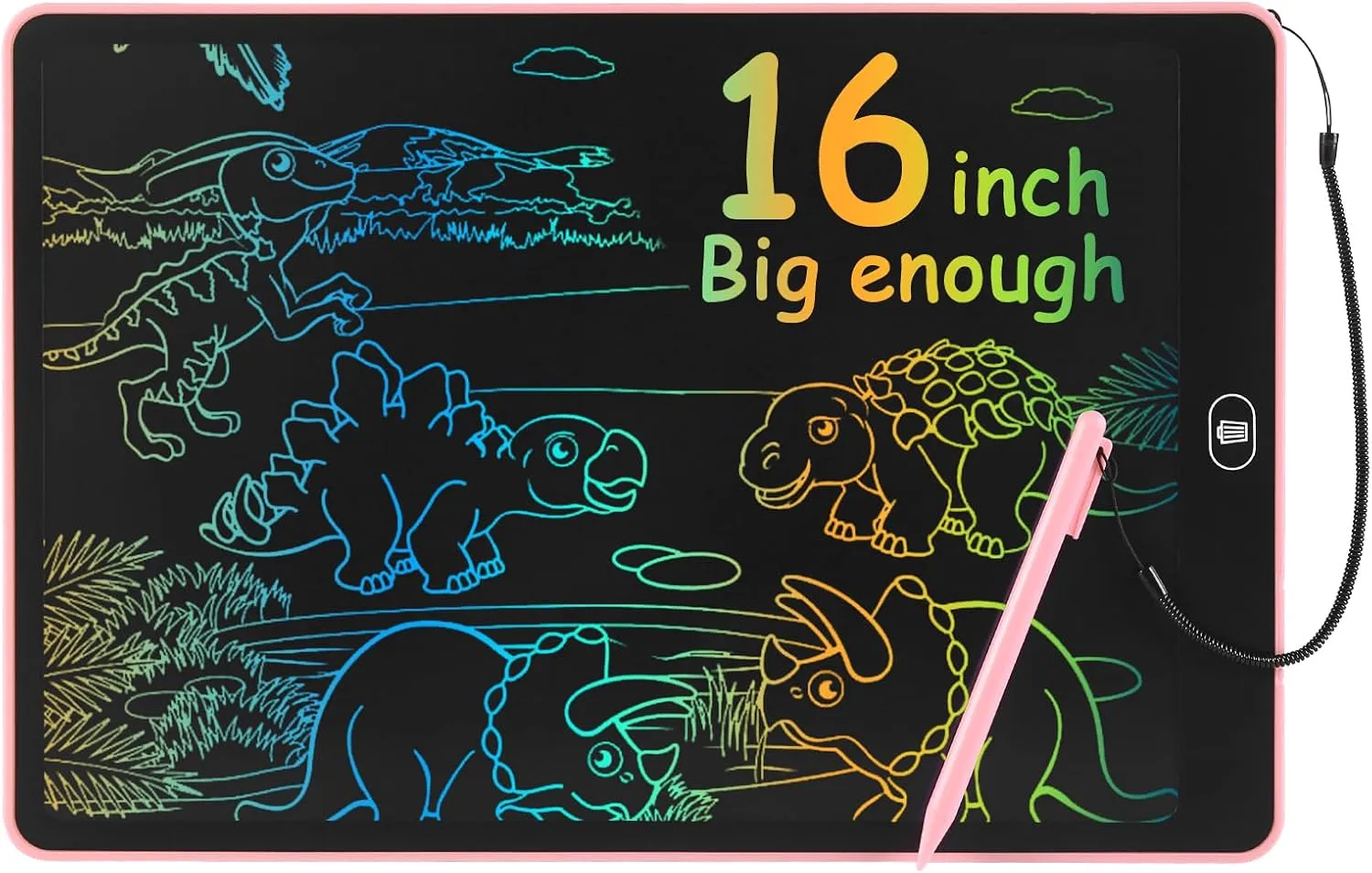 16 LCD Writing Tablet Colorful Drawing Board Toy Gifts for Kids 3 4 5 6 7 8 