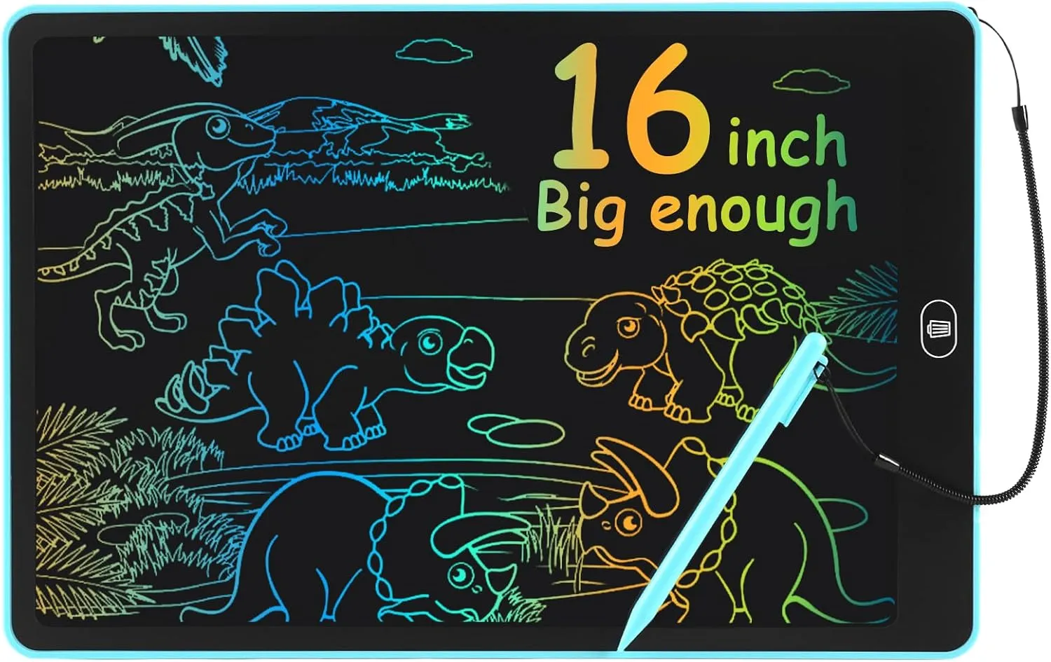 16 LCD Writing Tablet Colorful Drawing Board Toy Gifts for Kids 3 4 5 6 7 8 