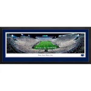 2021 Beaver Stadium "Endzone" White Out in Deluxe Frame