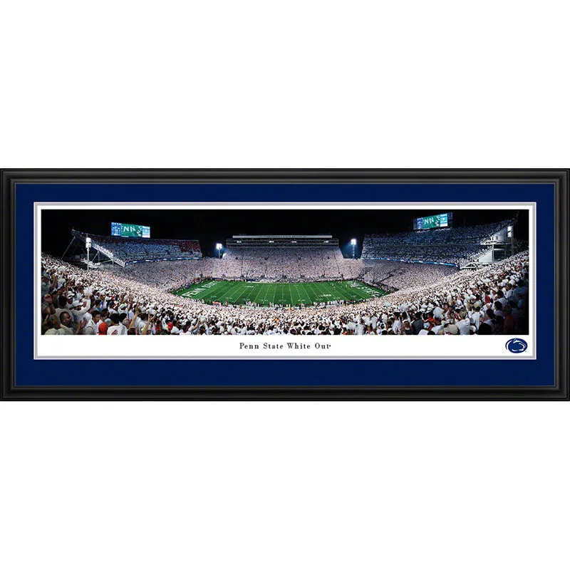 2021 Beaver Stadium White Out in Deluxe Frame