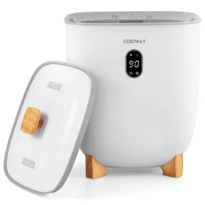 20L Towel Warmer Bucket with PTC Air Heater for Rapid and Even Heating-White - C