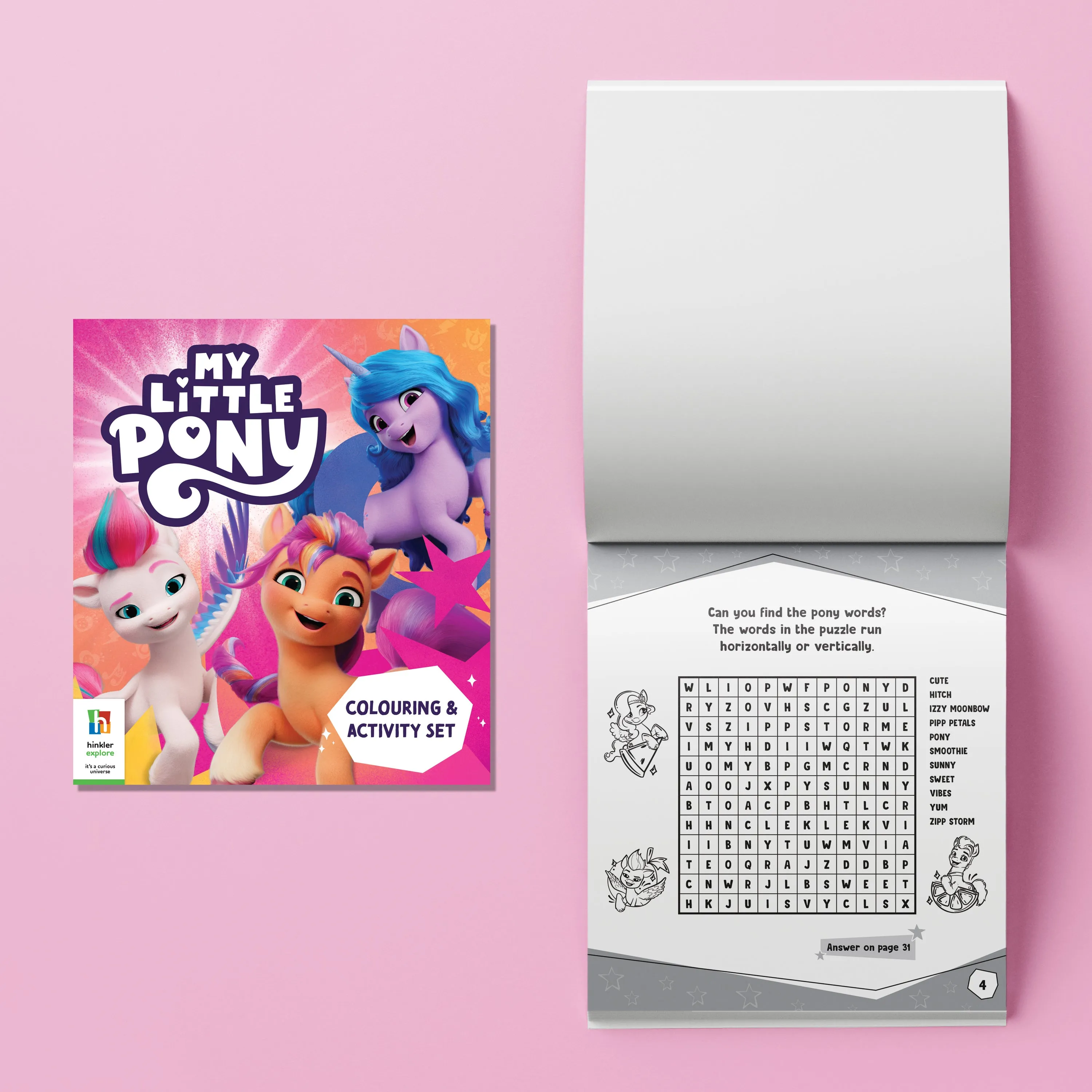 5-Pencil Set: My Little Pony Colouring & Activity Kit