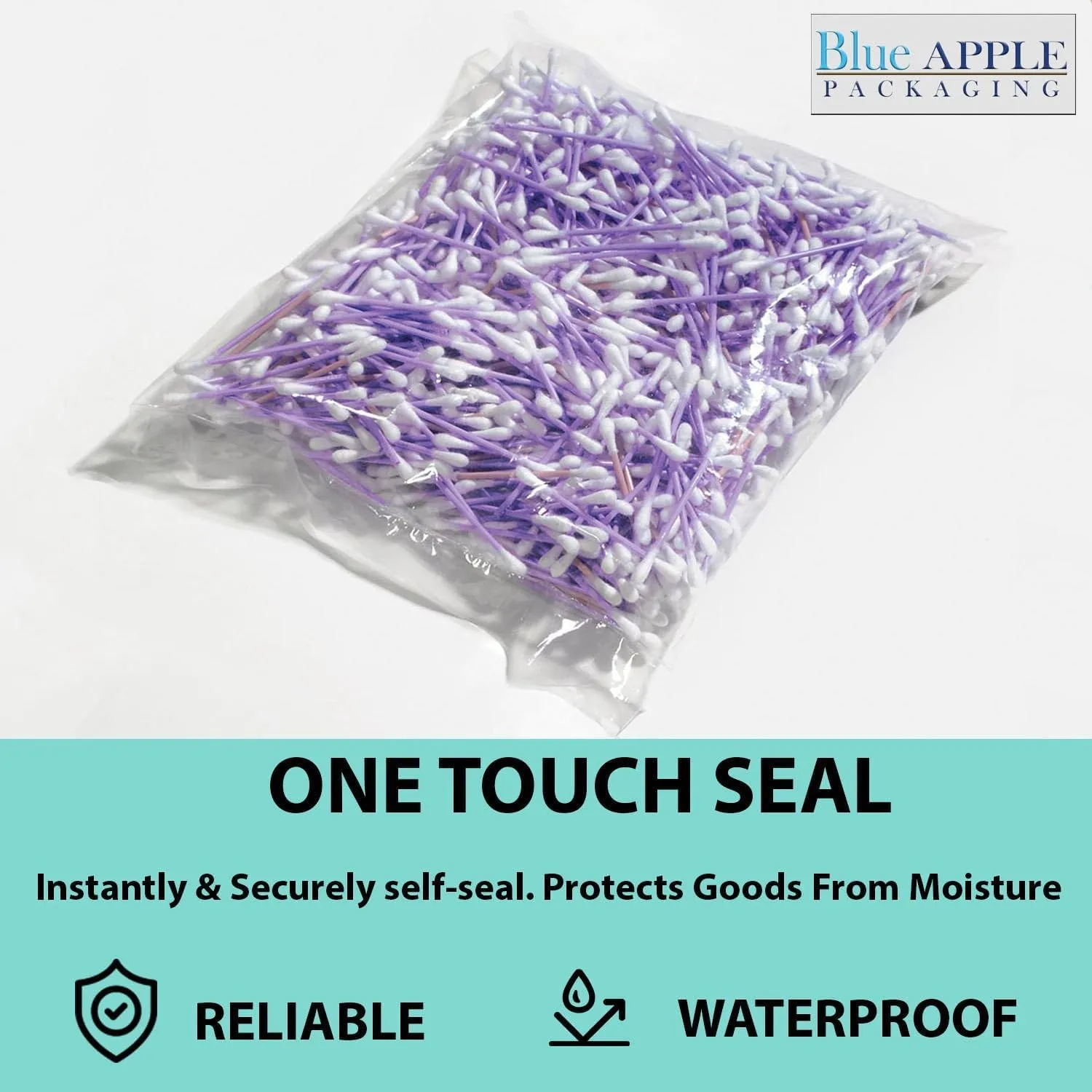 6X20 inches Clear Flat Poly Bags 3Mil Open Top (LDPE)