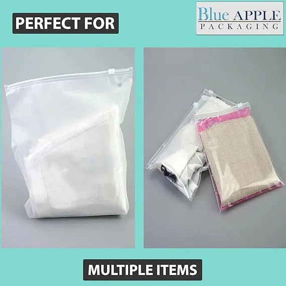 6X9 inches Resealable Poly Bags With Slide Seal 2.75 Mil (LDPE)