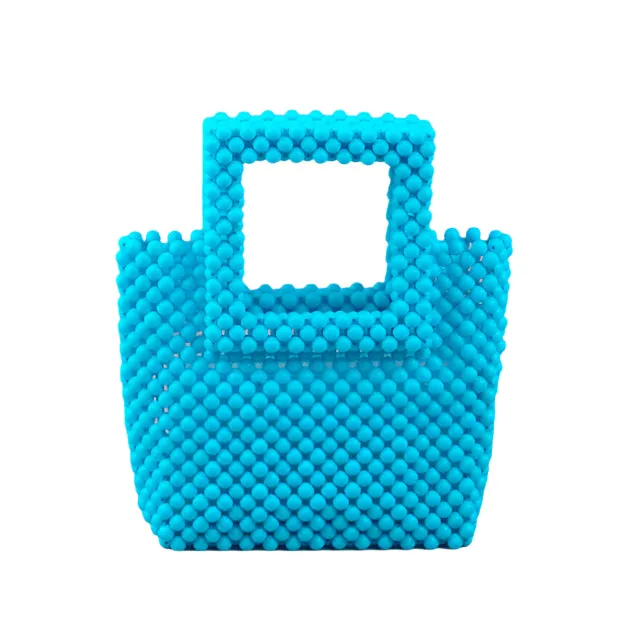 Acrylic Top Handle Beaded Handbag