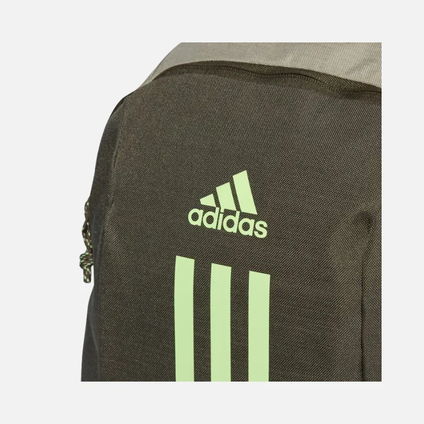 Adidas Power Training Backpack -Shadow Olive/Silver Pebble/Green Spark
