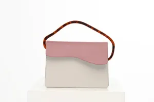 AIGES | BIANCO-DUSTY ROSE Leather Handbag by NATURAE SACRA