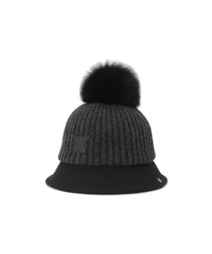 ANEW Golf: Women's Woven Knit Mix Bucket Hat - Dark Grey