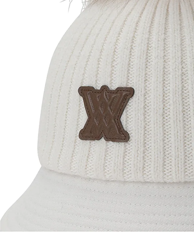 ANEW Golf: Women's Woven Knit Mix Bucket Hat - Off White