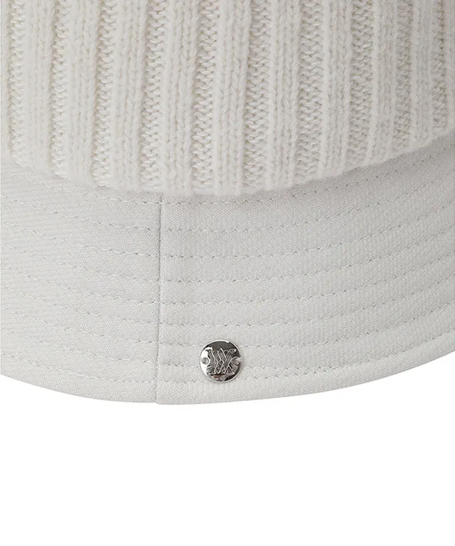 ANEW Golf: Women's Woven Knit Mix Bucket Hat - Off White