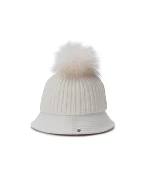 ANEW Golf: Women's Woven Knit Mix Bucket Hat - Off White