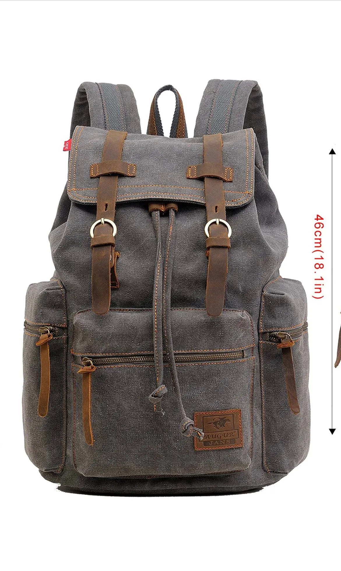 Augur High Capacity Canvas Vintage Backpack