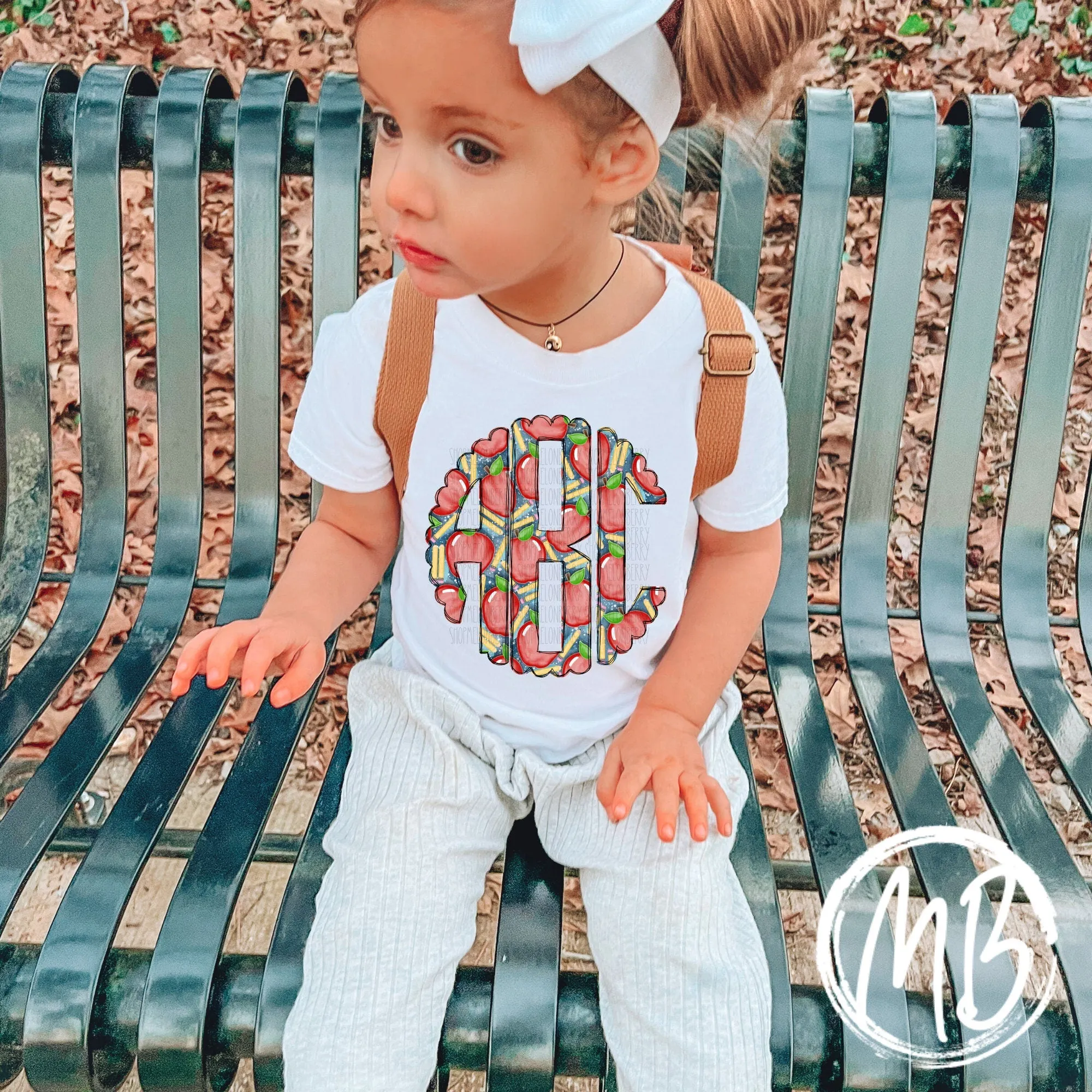 Back To School Monogram Tee
