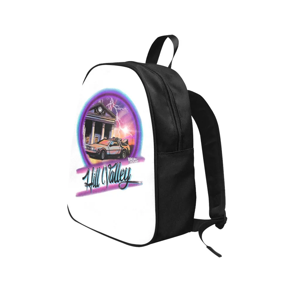 Back To The Future Hill Valley Canvas Backpack