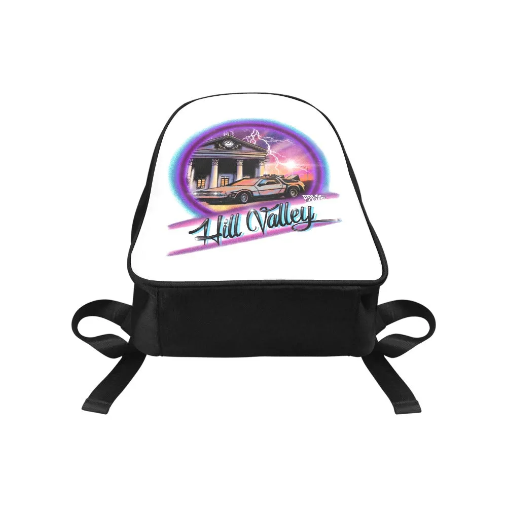 Back To The Future Hill Valley Canvas Backpack
