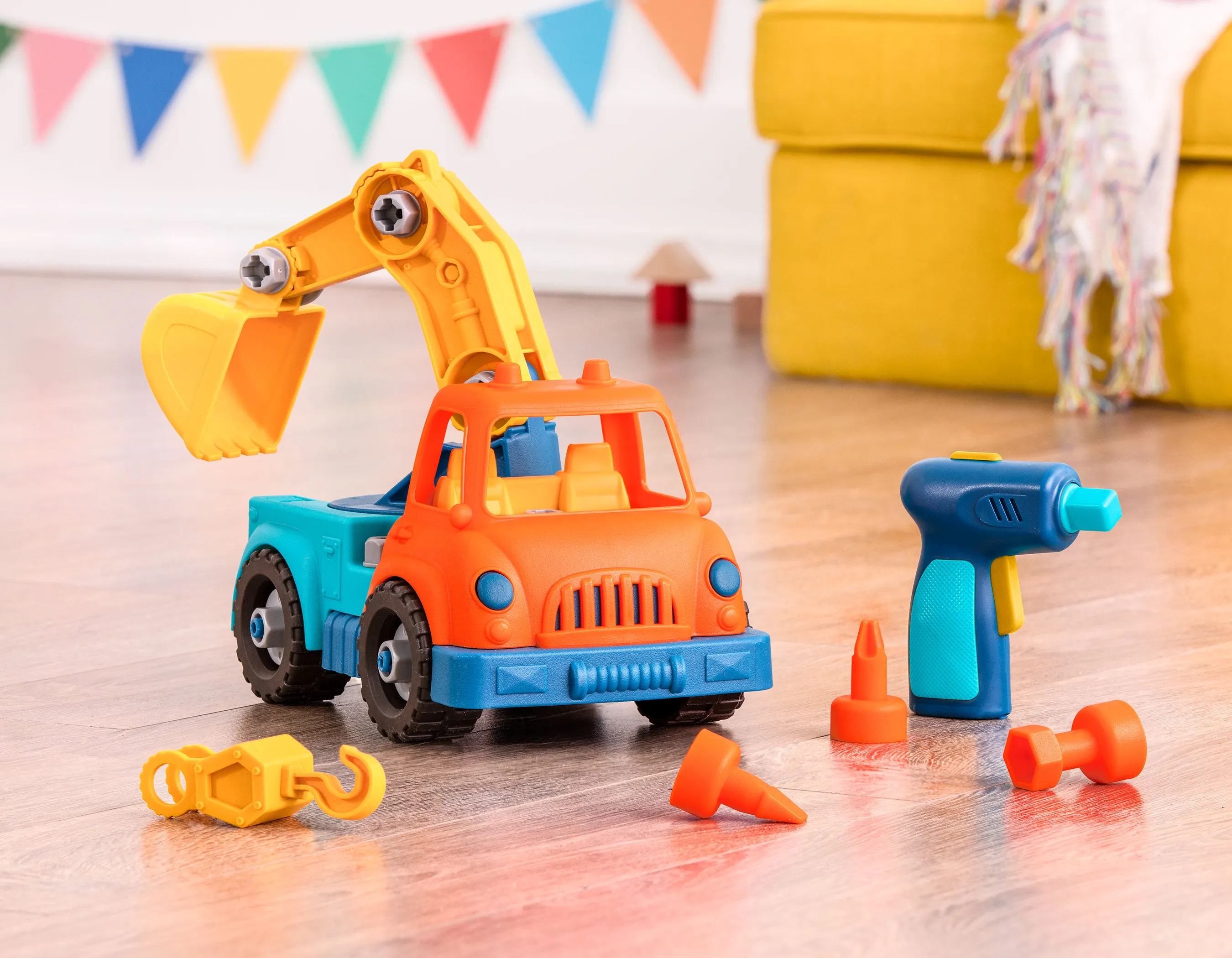 Battat Wonder Wheels Take Apart Crane Truck