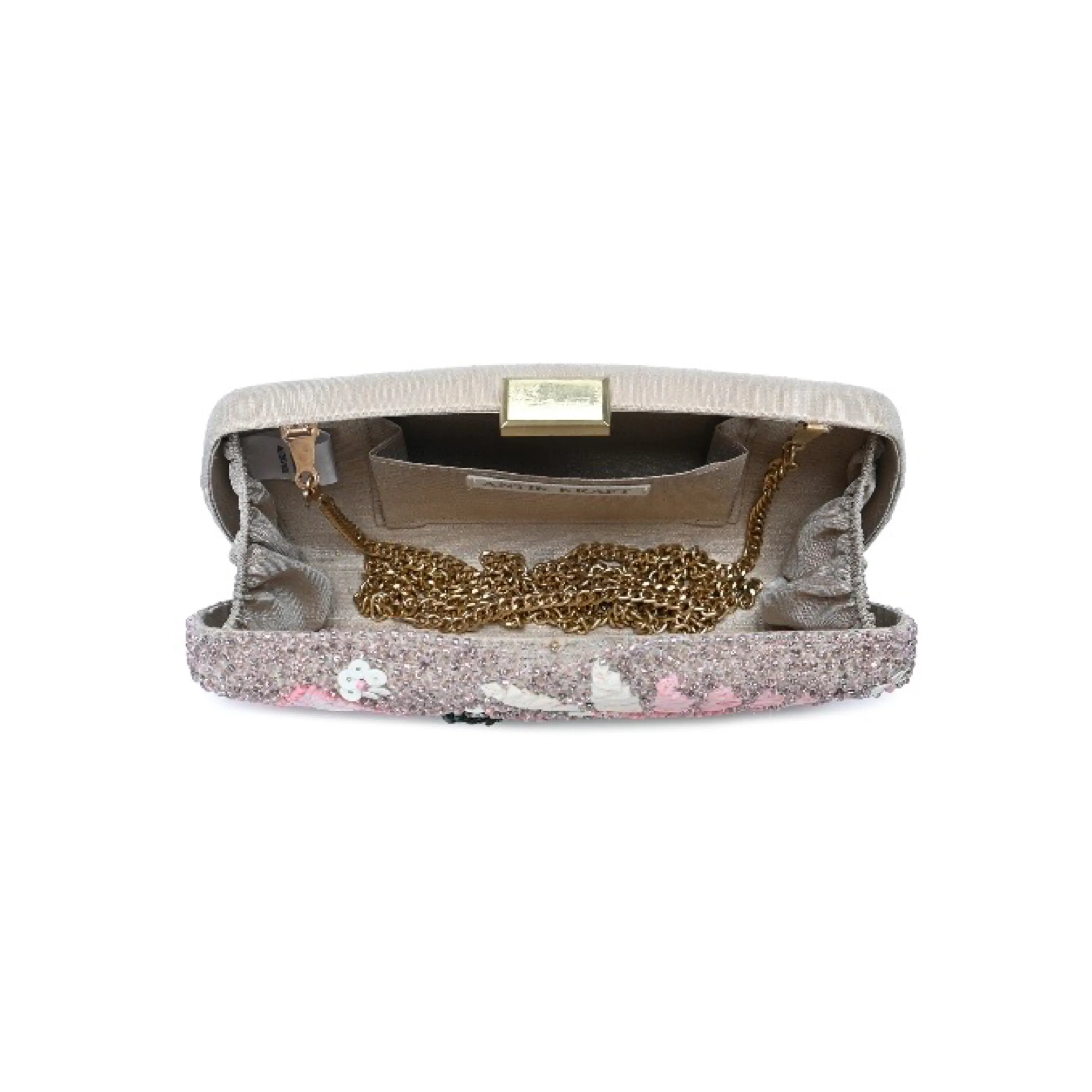 Beaded Artisan Palm Clutch