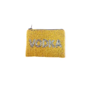 Beaded Coin Purse Gold