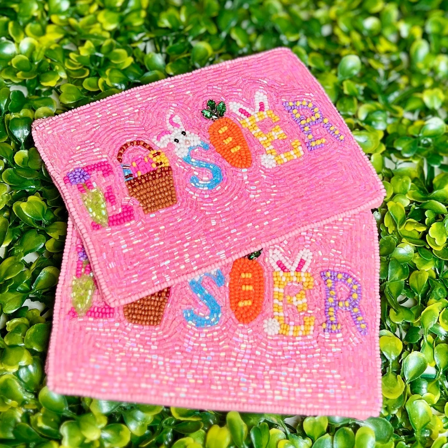 Beaded Easter Coin Purse