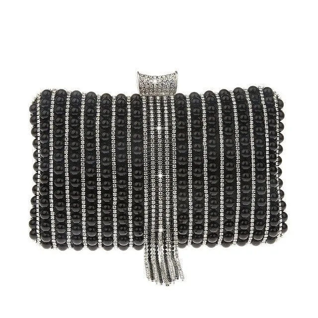 Beaded Evening Bag with Tassel