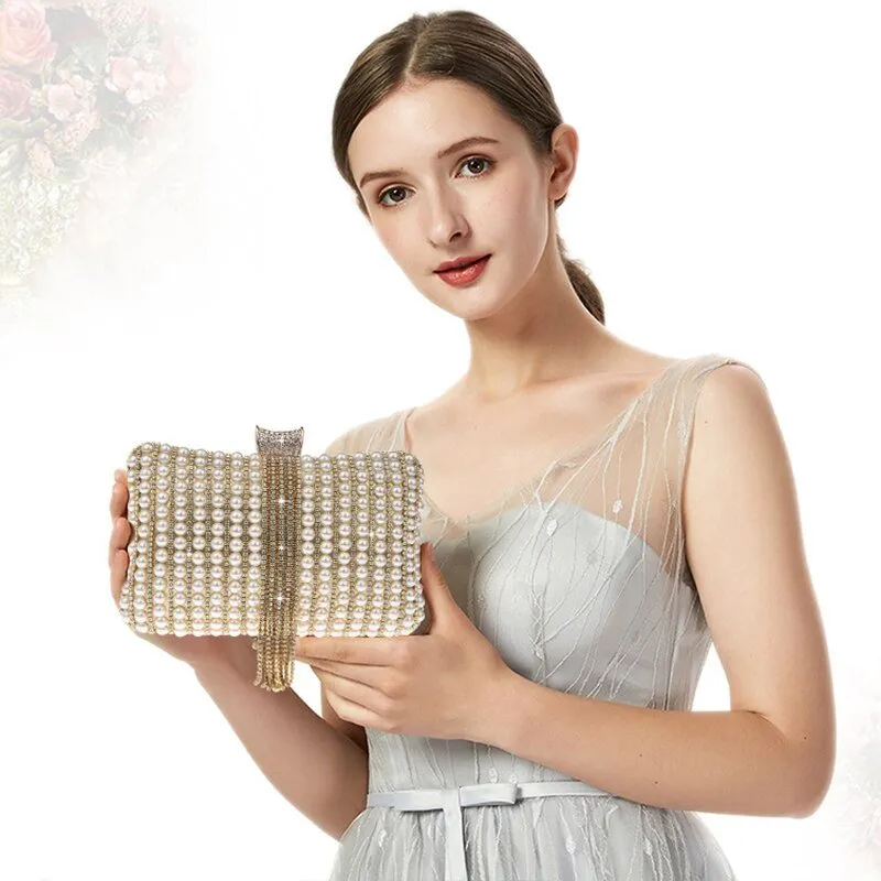 Beaded Evening Bag with Tassel