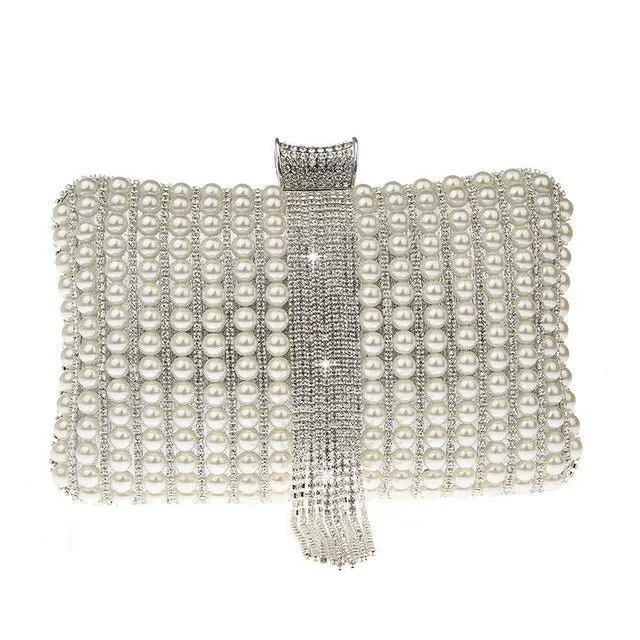 Beaded Evening Bag with Tassel