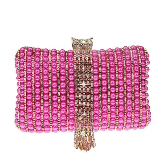 Beaded Evening Bag with Tassel