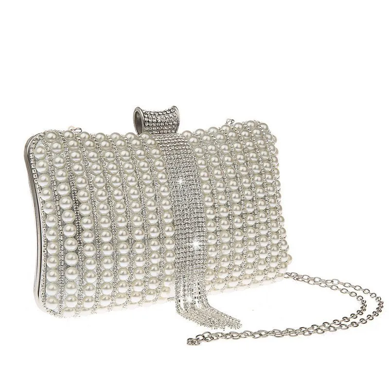 Beaded Evening Bag with Tassel