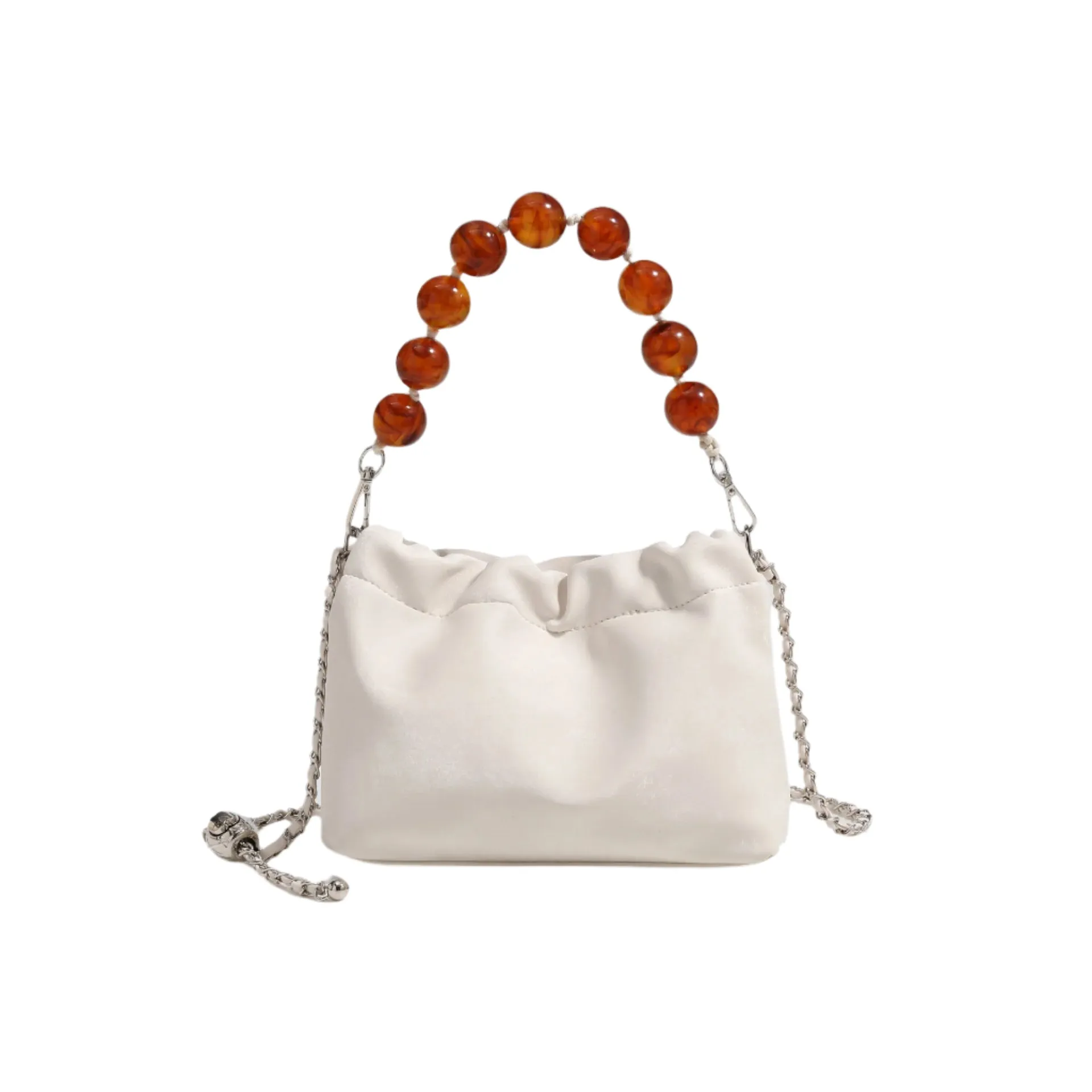Beaded Handle Cloud Bag
