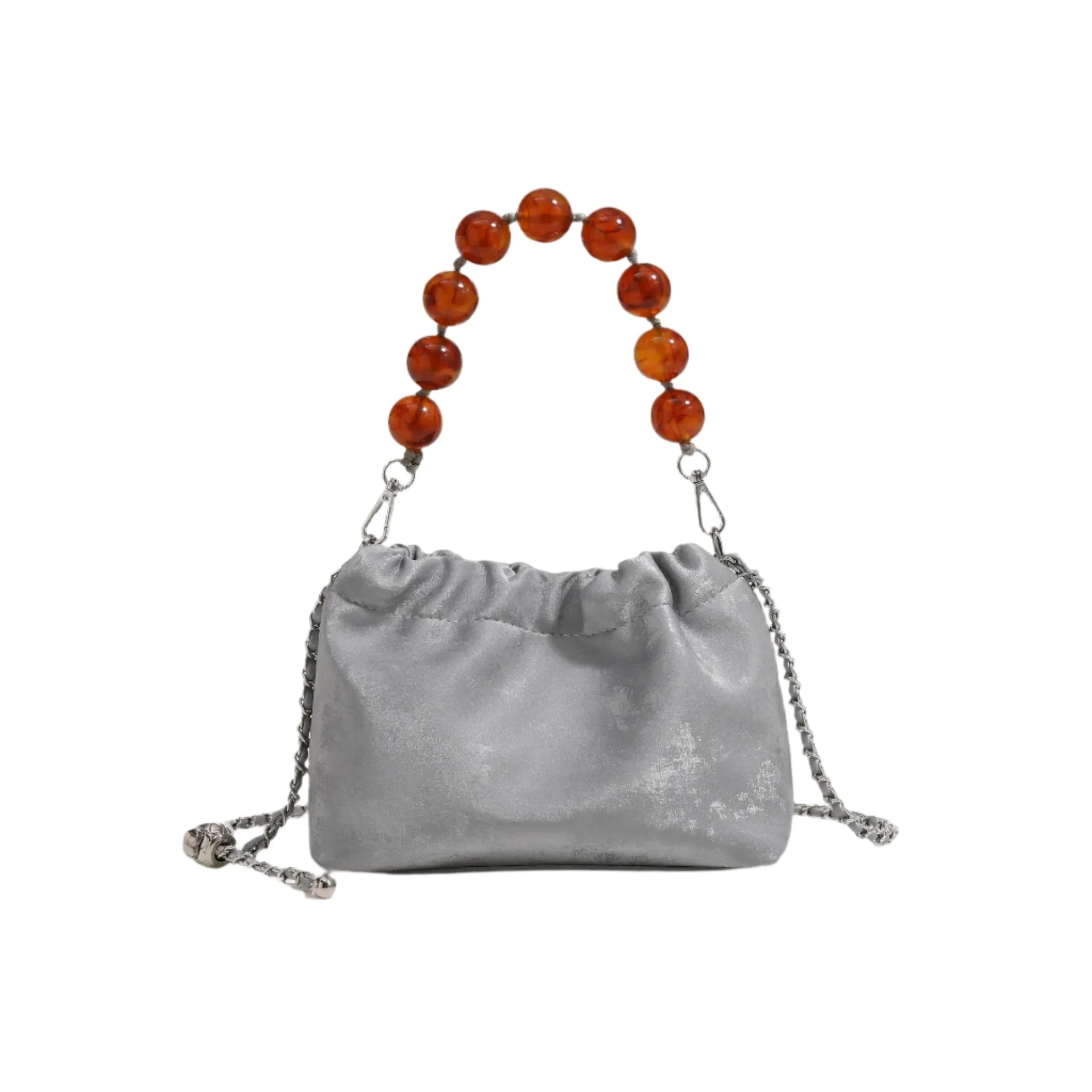 Beaded Handle Cloud Bag