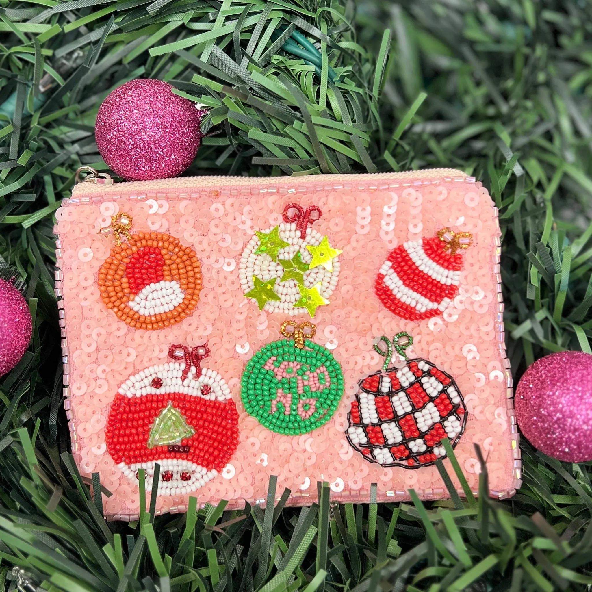 Beaded Ornament Coin Purse