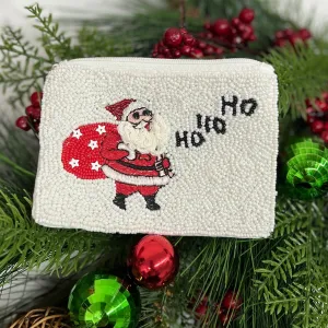 Beaded Santa Coin Purse