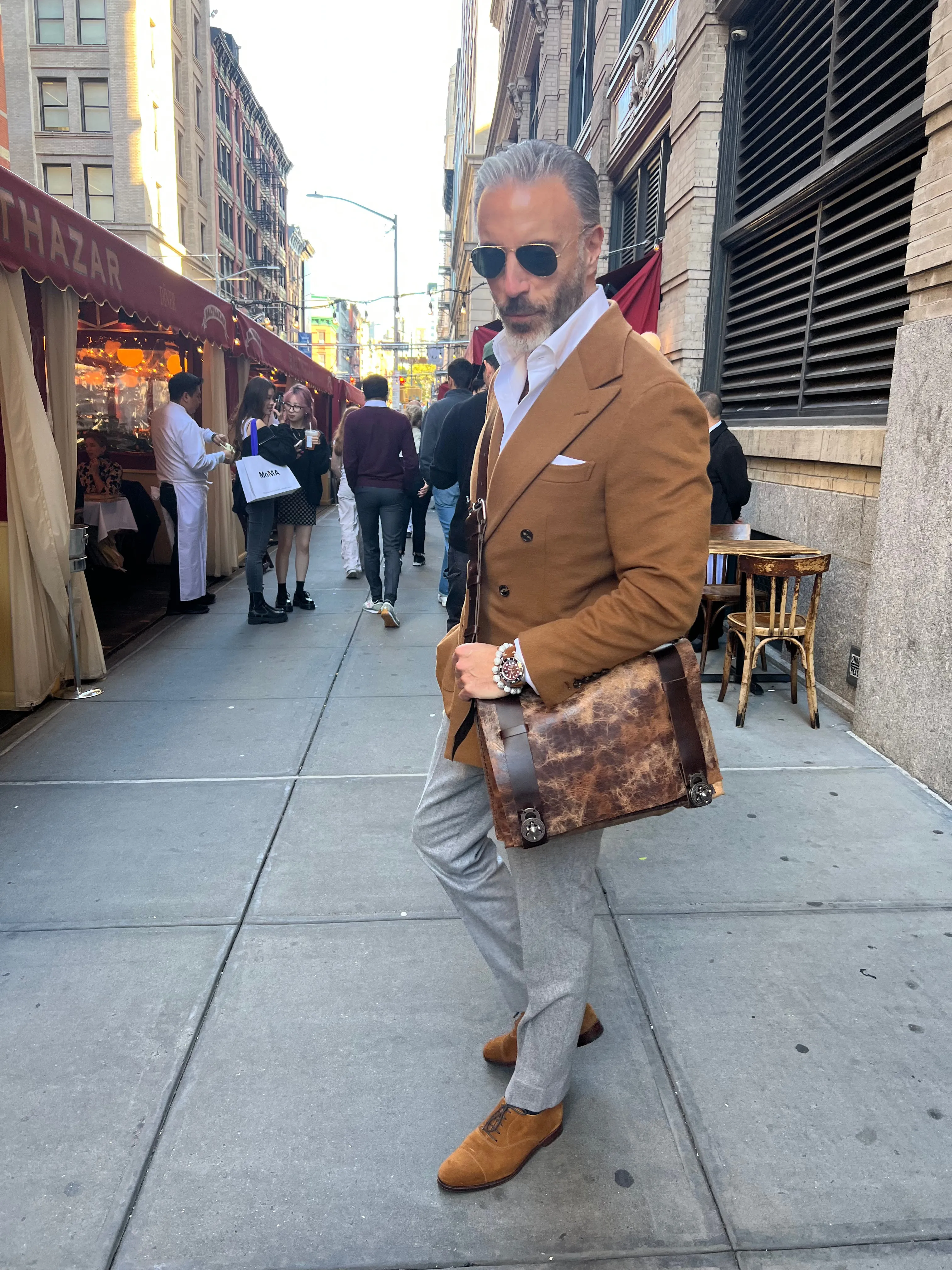 Bespoke Men’s Handstitched Leather Satchel