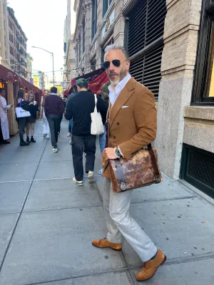 Bespoke Men’s Handstitched Leather Satchel