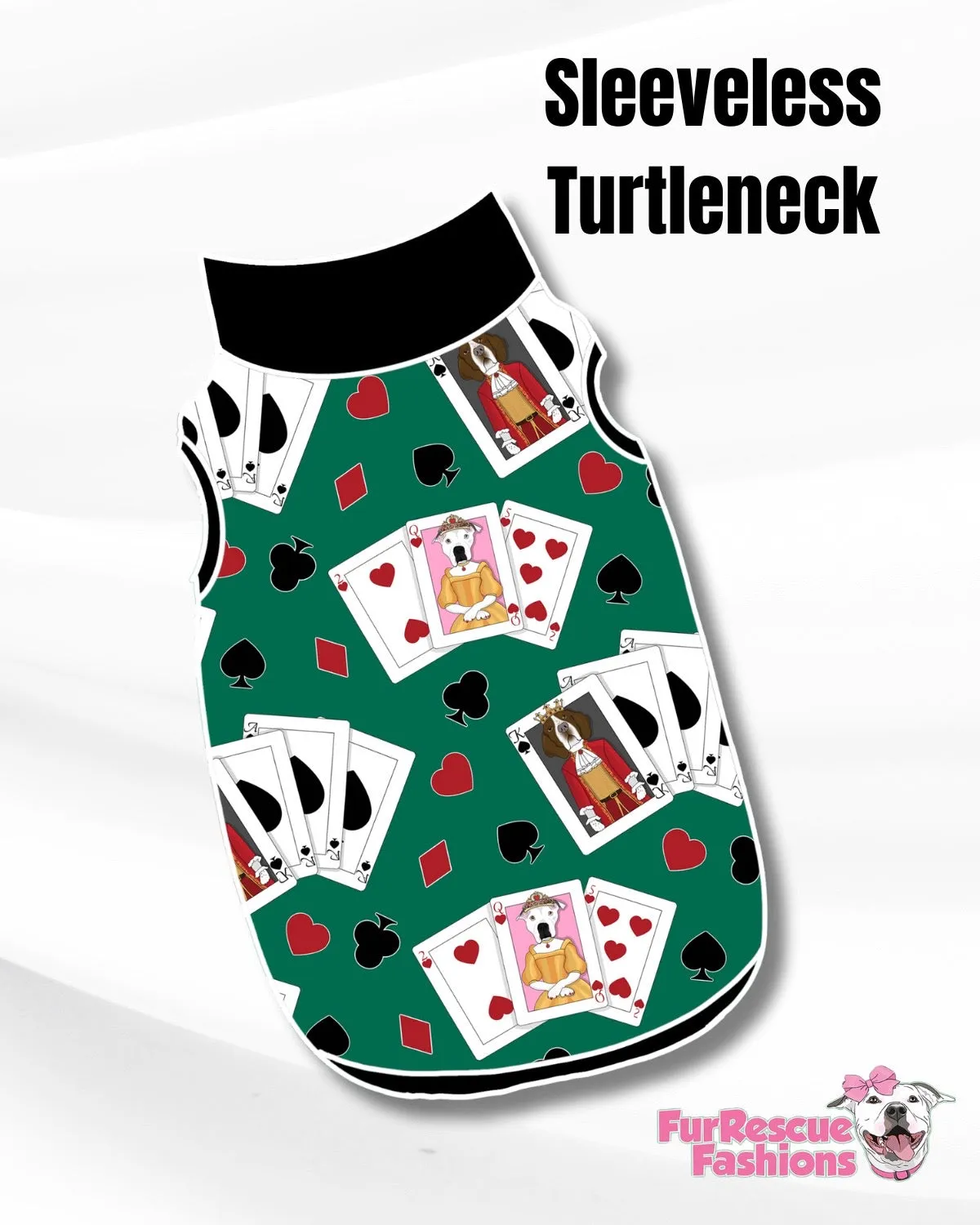 Bet On Love - Dog Pajama with Black Neck & Trim/Sleeves