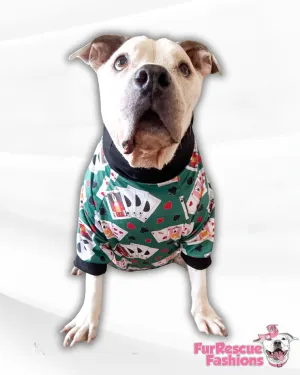 Bet On Love - Dog Pajama with Black Neck & Trim/Sleeves