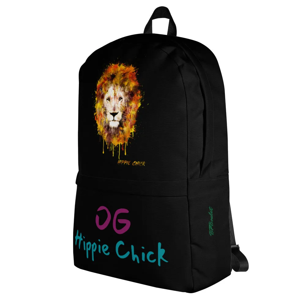 Black Backpack - OG Hippie Chick